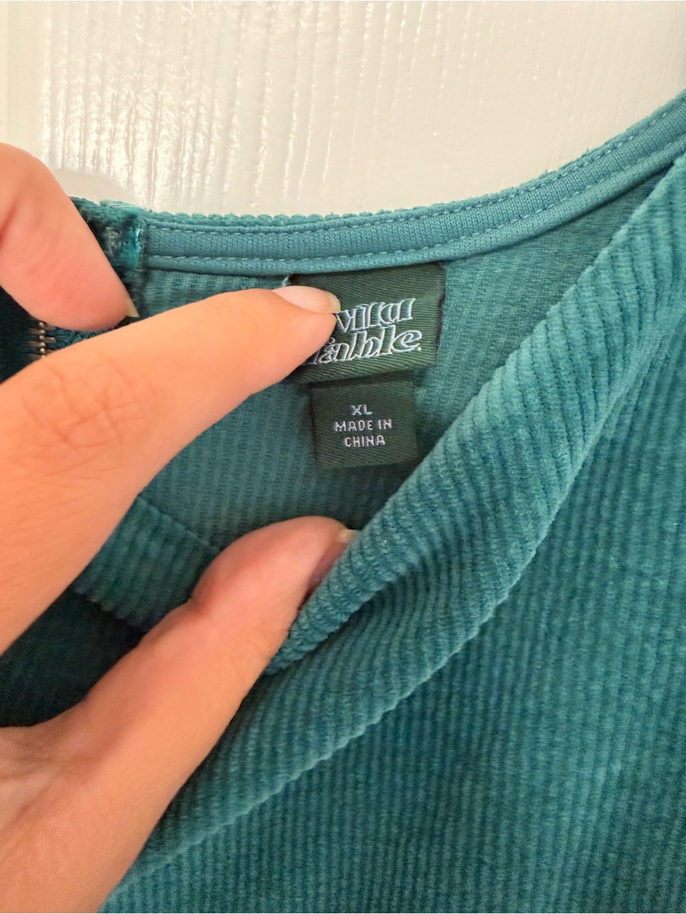 wild fable Teal Corduroy Mini Dress - Picture 2 of 4